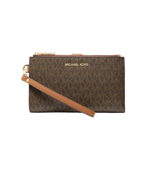 Cartera Jet Set con logotipo marron bellota