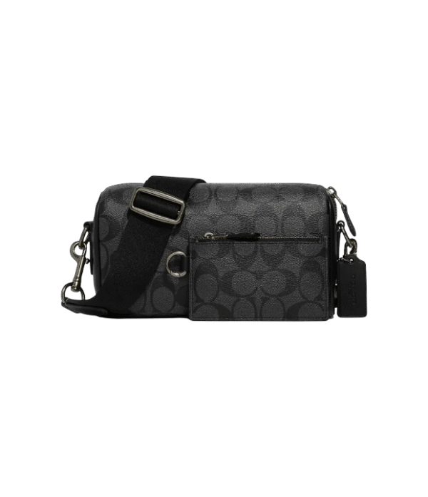 Crossbody Axel coach negro con monograma