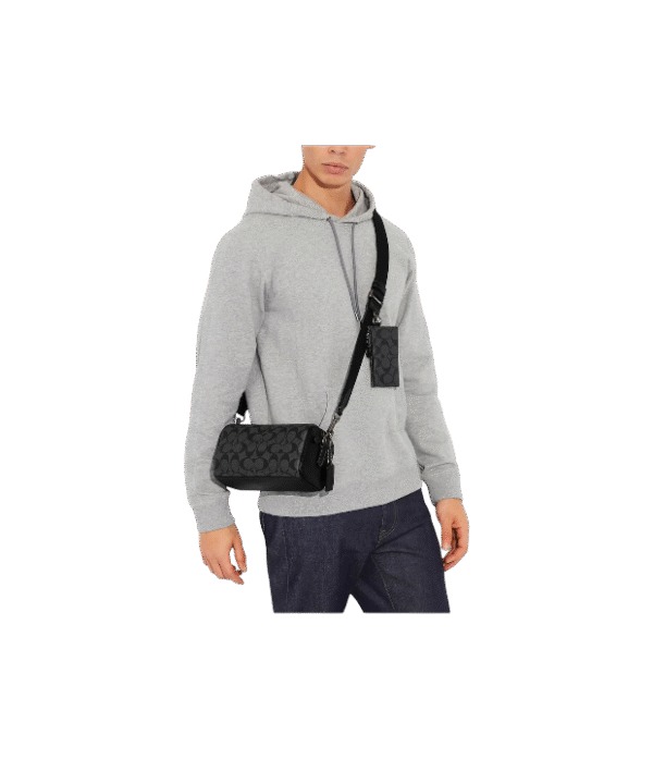 Crossbody Axel coach negro con monograma