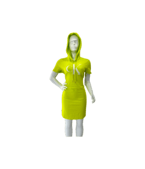 Vestido Casual Playa CK con capucha