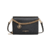 IMG_4598 Crossbody mini con cadena lourdes piel negra