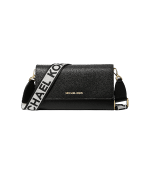 Bandolera Jet Set negro de piel