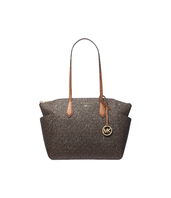 Bolso tote Marilyn mediano con marron