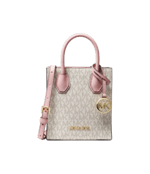 Mini crossbody rosa con vainilla