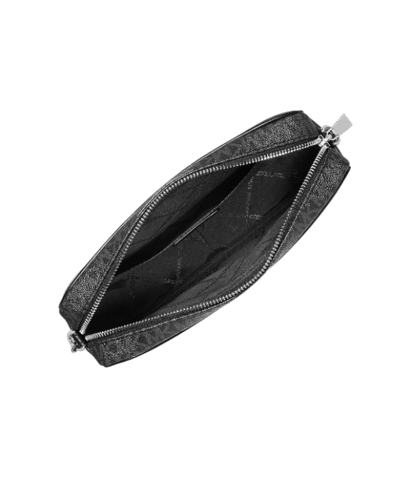 Crossbody jet set negro con monograma