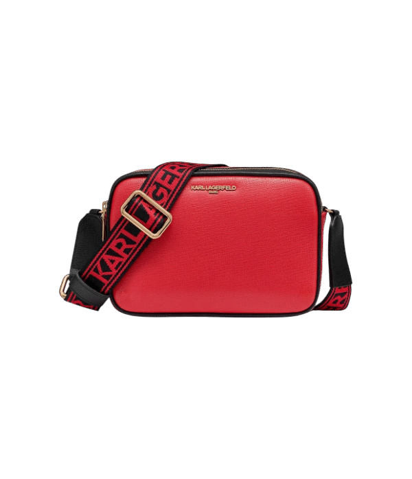 Crossbody maybell doble cierre rojo
