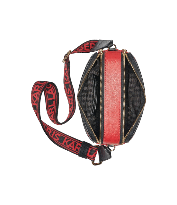 Crossbody maybell doble cierre rojo