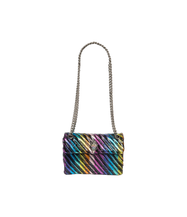 Crossbody Rainbow stripe woven
