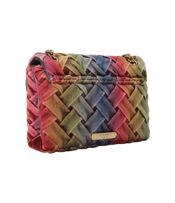 Crossbody velvet kensington bag