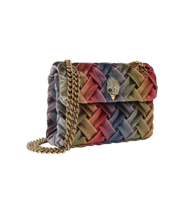 Crossbody velvet kensington bag