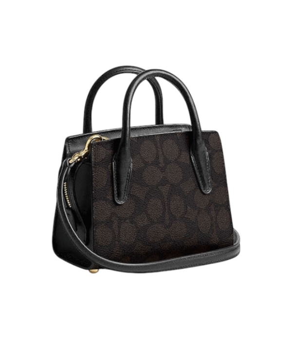 Crossbody coach andrea mini castaño negro