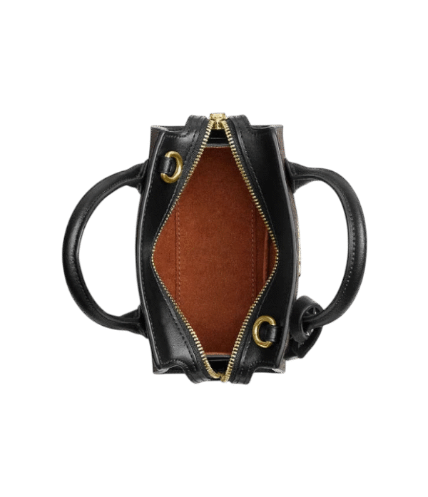 Crossbody coach andrea mini castaño negro