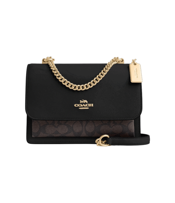 Crossbody con asa superior Klare castaño negro