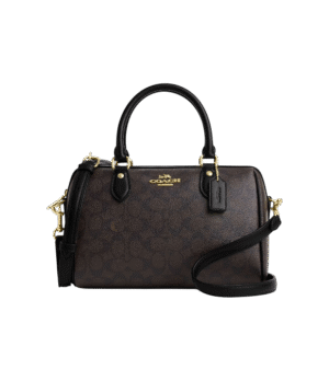 Crossbody Satchel Rowan castaño negro