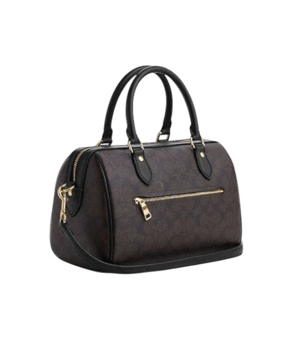 Crossbody Satchel Rowan castaño negro