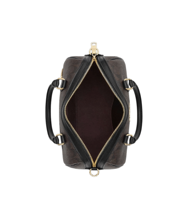 Crossbody Satchel Rowan castaño negro
