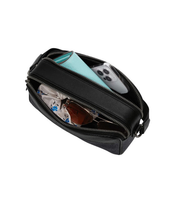 Crossbody graham negro con monograma