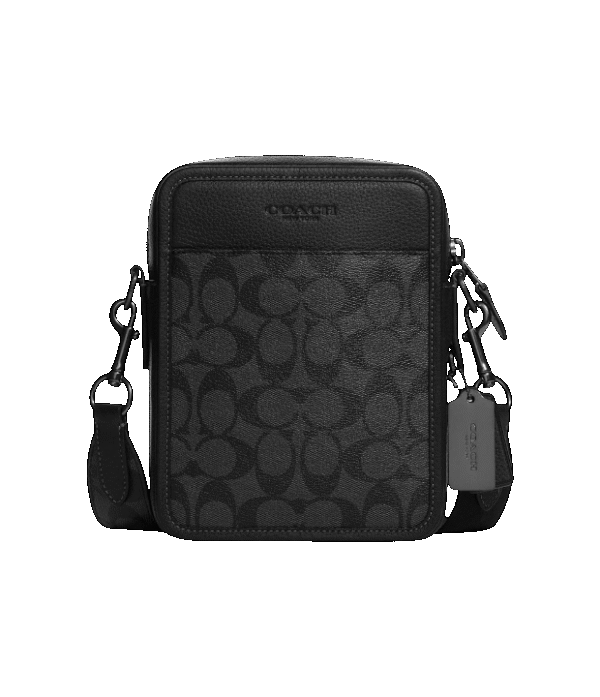 Crossbody Sullivan con logos negro