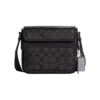 Crossbody sullivan con solapa negro monograma