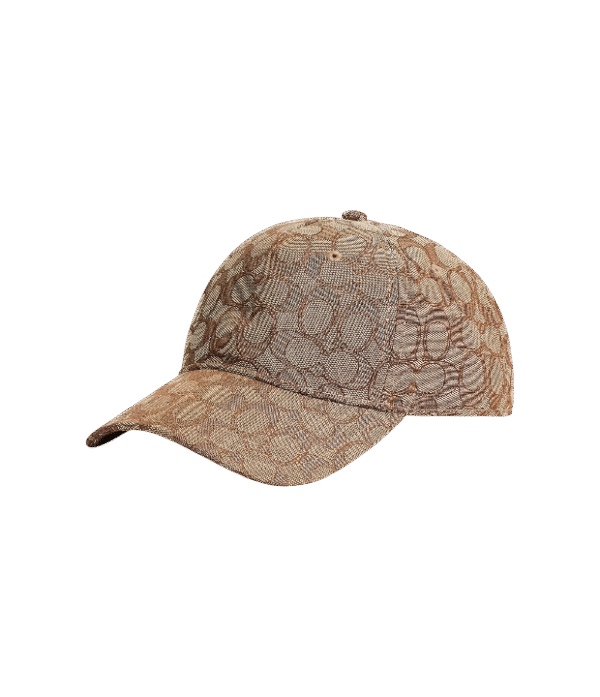 Gorra coach café con logo