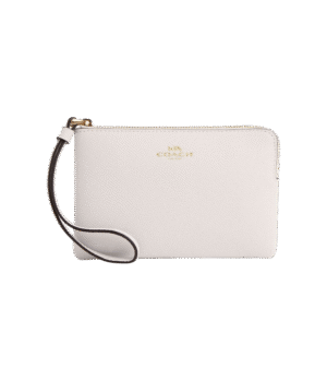 Muñequera coach un cierre blanco liso