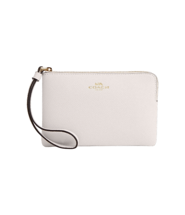 Muñequera coach un cierre blanco liso
