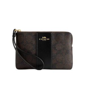 IMG_7508 Muñequera coach un cierre marron con negro monograma