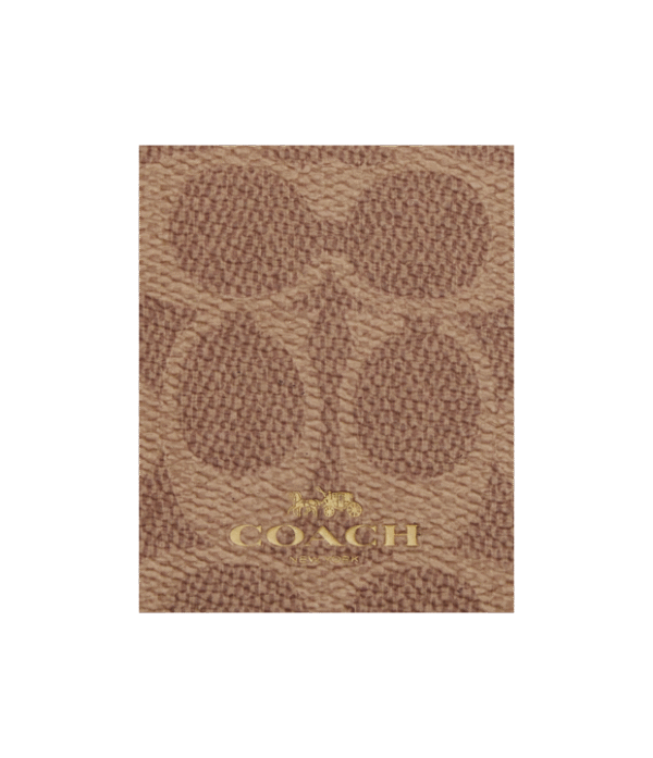 Porta credencial coach cafe con logo