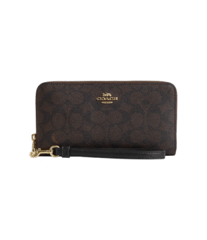 IMG_7535 Cartera grande de cierre largo marron piel