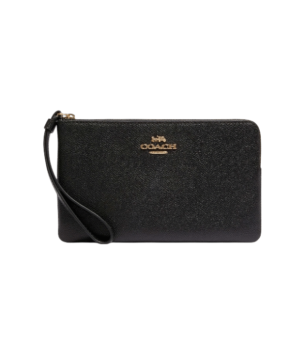 Muñequera coach un cierre negro liso