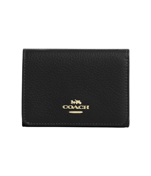 Cartera con tarjetero y monedero negro