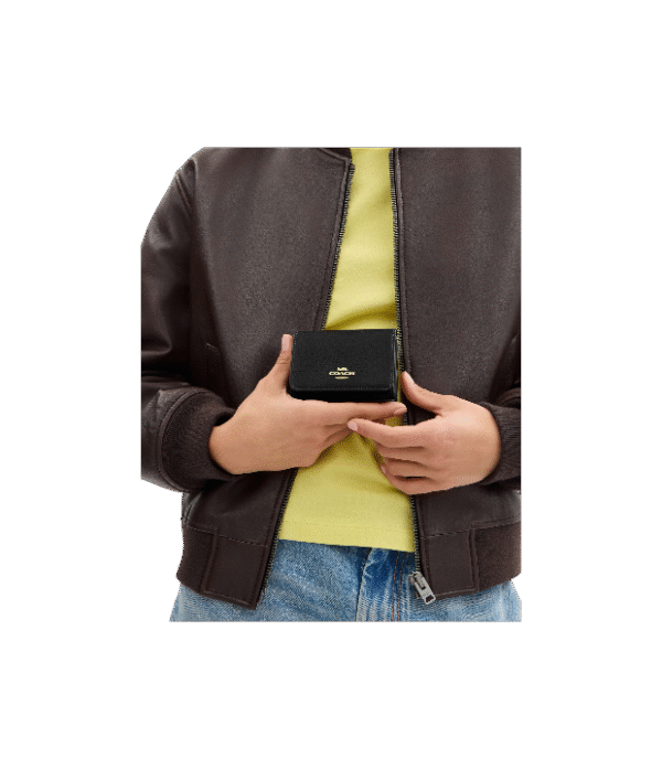 Cartera con tarjetero y monedero negro