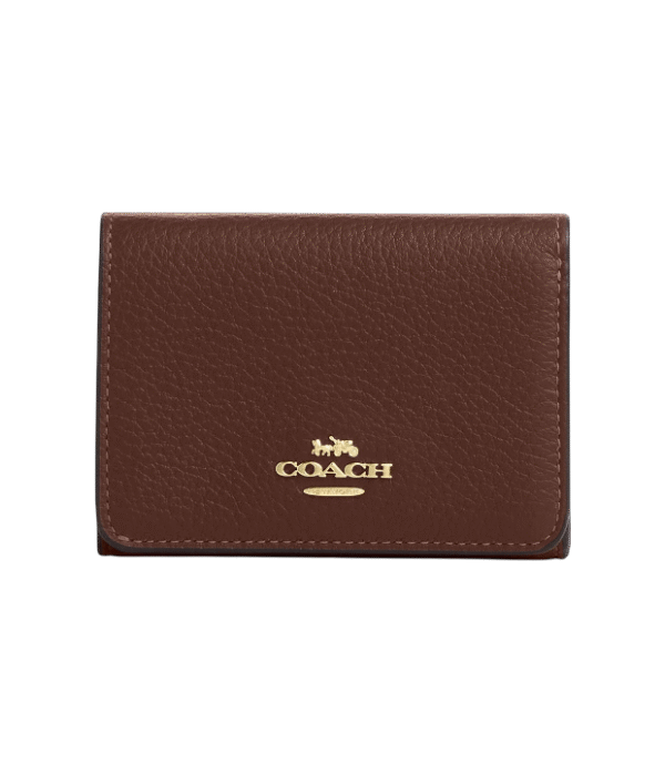 Cartera con tarjetero y monedero marron