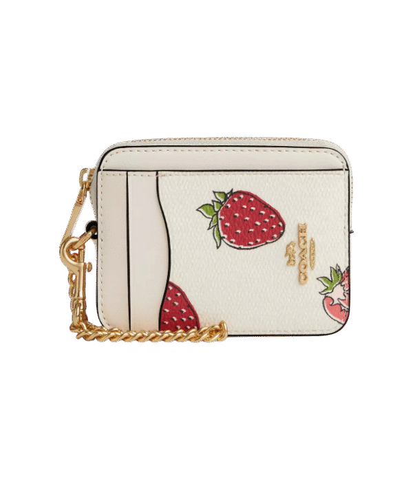 Monedero con tarjetero cadena dorada