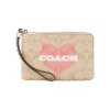 Muñequera coach un cierre corazon rosa