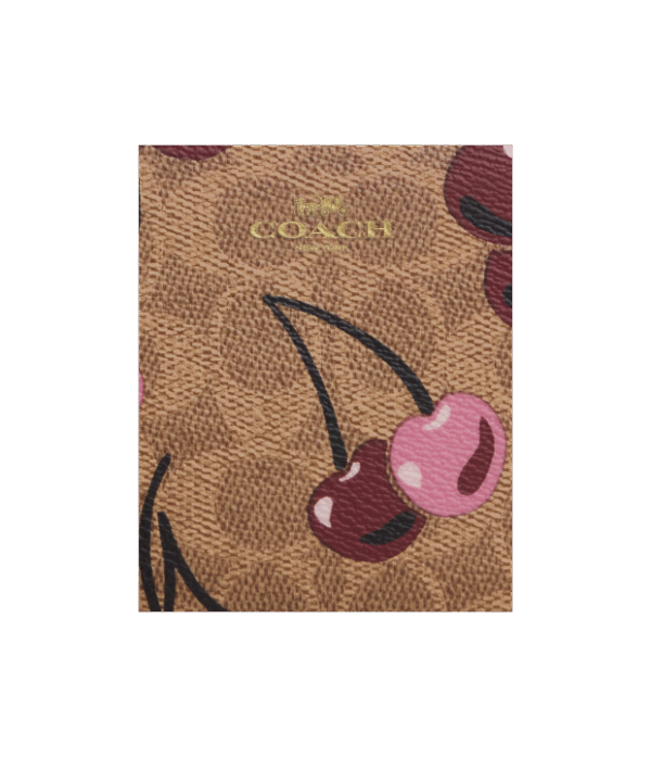 Muñequera coach un cierre cerezas café