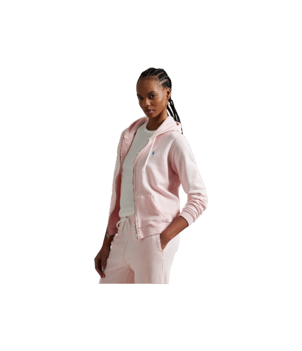 Suéter rosa con capucha RL