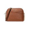 Crossbody jet set domo camel con logo