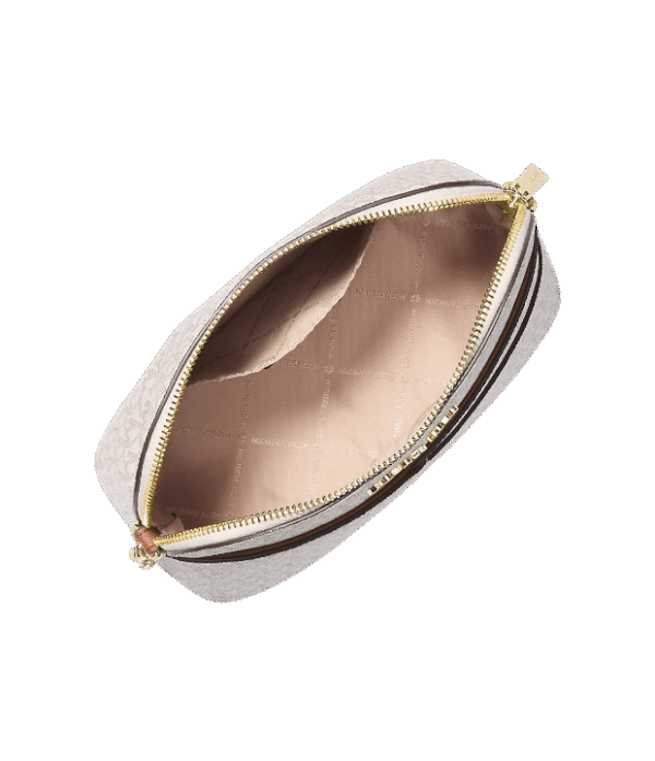 Crossbody jet set domo vainilla con logo