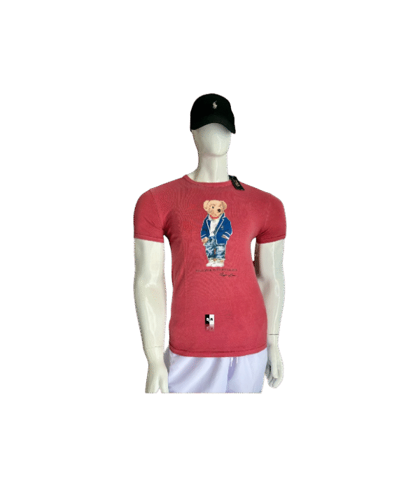 Playera estampado oso coral