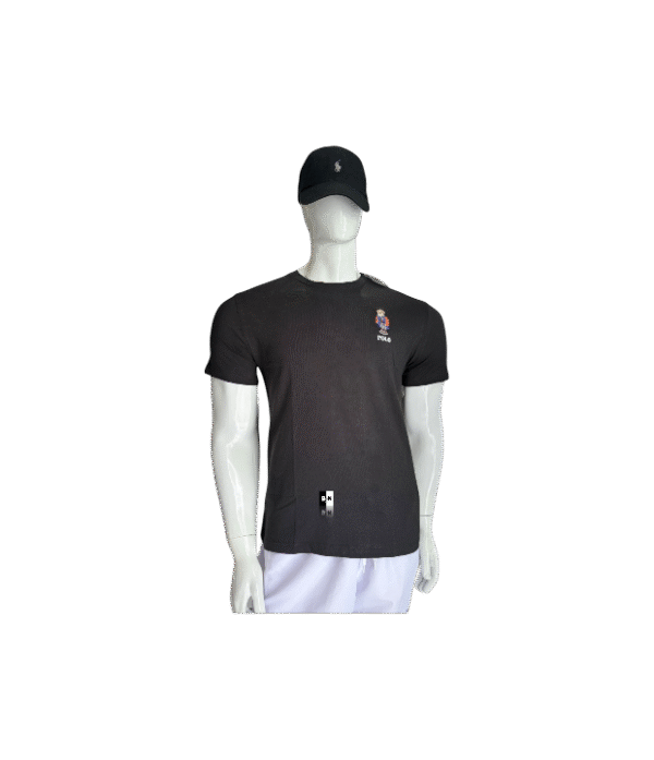 Playera estampado oso gris