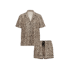 Conjunto de pijama corto leopardo