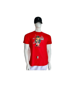 Playera estampado oso pirata