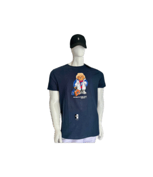 Playera estampado oso invierno