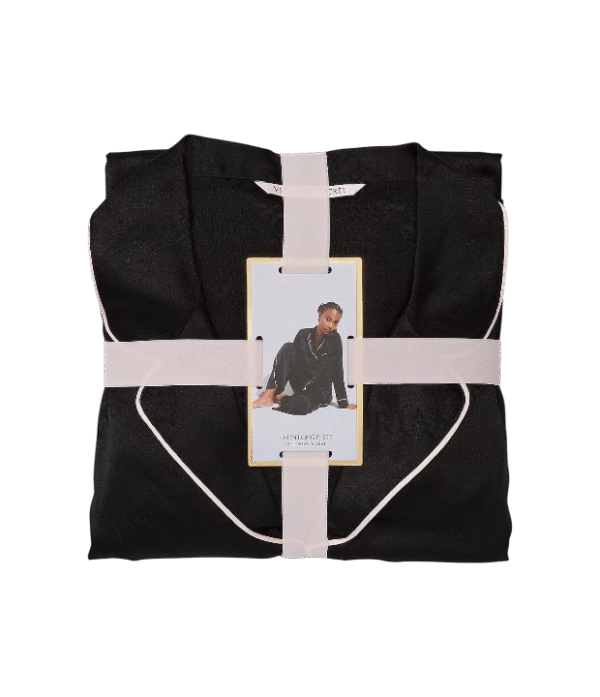 Conjunto de pijama largo negro