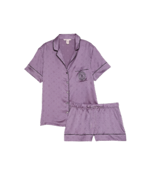 Conjunto de pijama corto lila