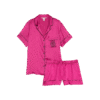 Conjunto de pijama corto rosa