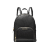 Mochila mediana negro piel