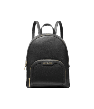 Mochila mediana negro piel