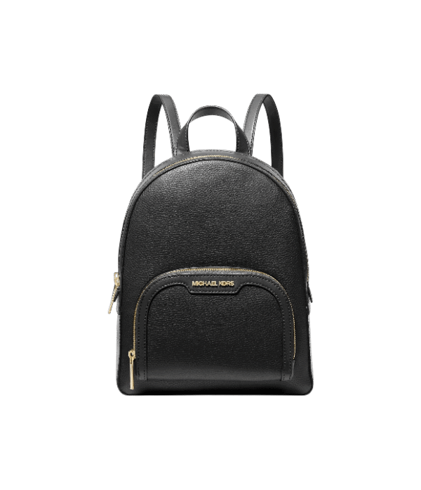 Mochila mediana negro piel